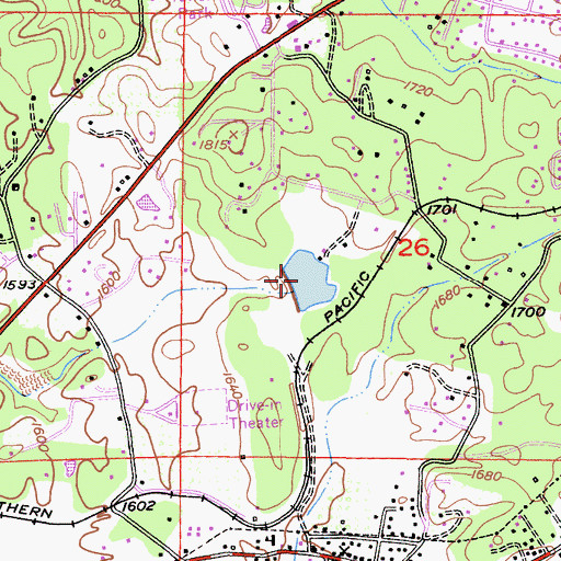 Topographic Map of Hagen Pond, CA