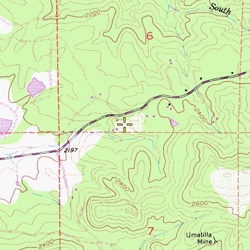 Topographic Map of Latcham Vineyards, CA