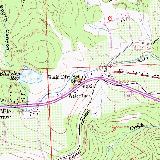 Topographic Map of Seventh Day Adventist Community Service Center, CA