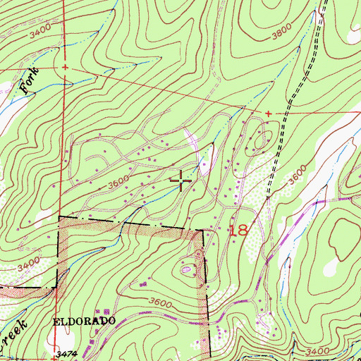 Topographic Map of Sly Park, CA