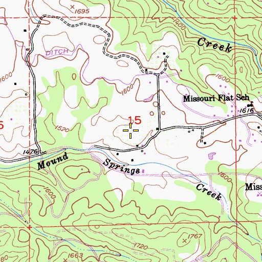 Topographic Map of Sundance Tree Farm, CA