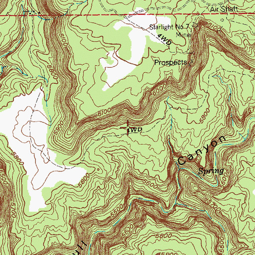 Topographic Map of Nucla Mine, CO