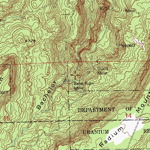Topographic Map of September Morn Number Two Mine, CO