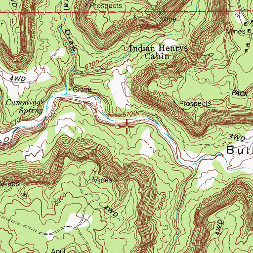 Topographic Map of Sunrise Number Two Mine, CO