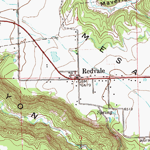Topographic Map of Klondyke Mine, CO