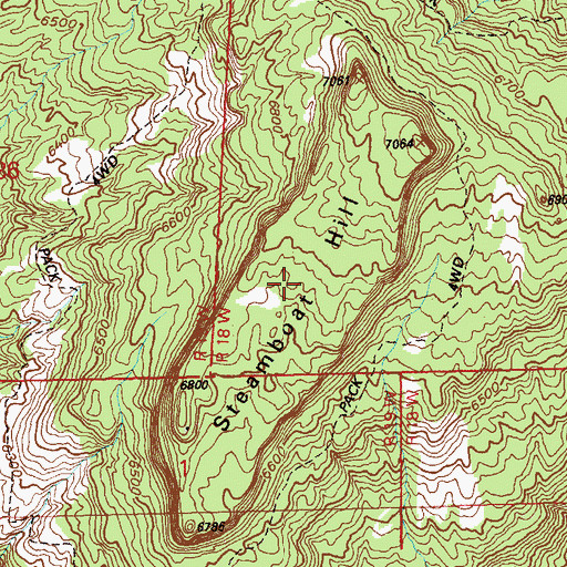 Topographic Map of Katydid Mine, CO