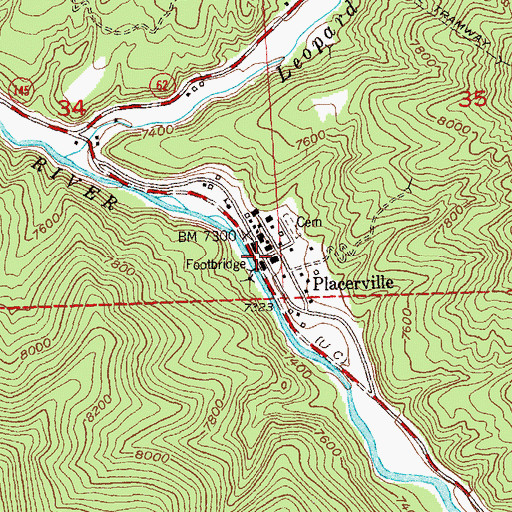 Topographic Map of Grumwald Mine, CO