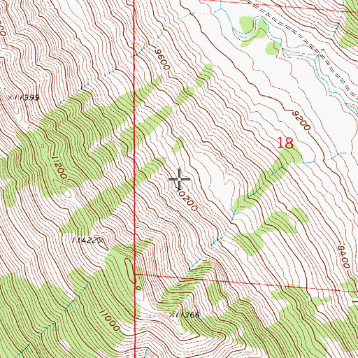 Topographic Map of O F Lode Mine, CO