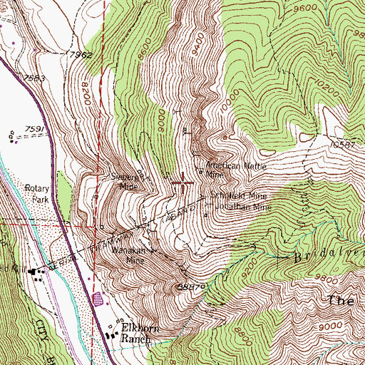 Topographic Map of West View Mine, CO