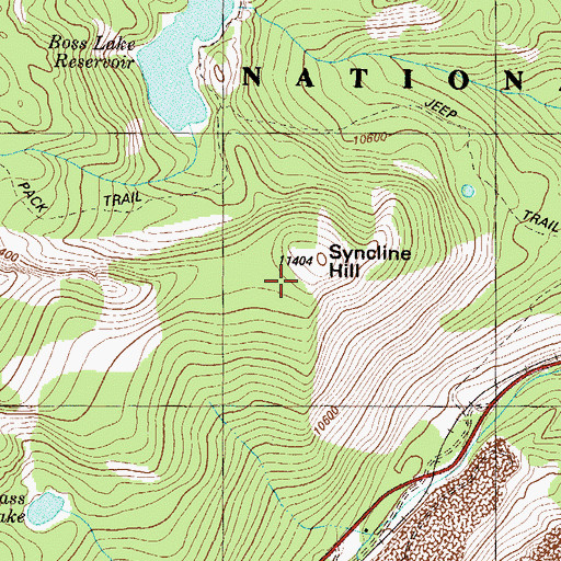 Topographic Map of Burton Quarry, CO