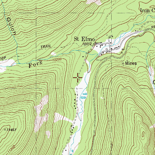 Topographic Map of Ole Bull Mine, CO