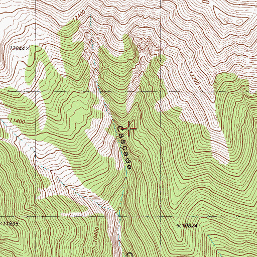 Topographic Map of Sitting Bull Mine, CO