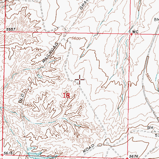 Topographic Map of Hemingway Number Thirty-one Mine, WY