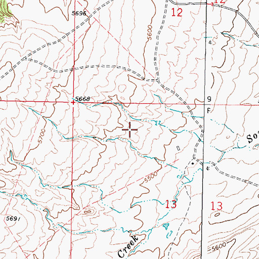 Topographic Map of Kidd Ranch Number Twenty-six Mine, WY