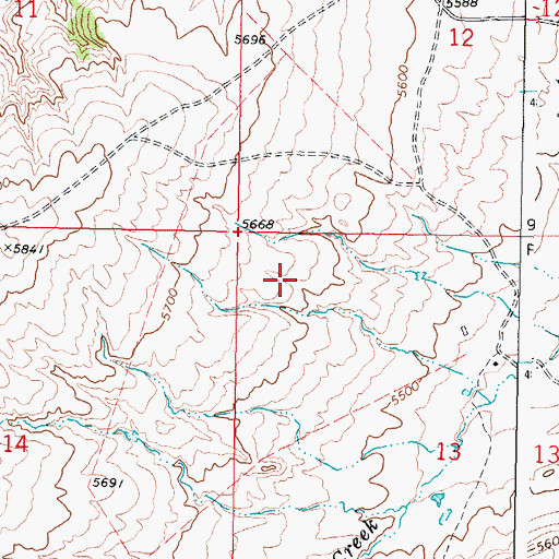 Topographic Map of Kidd Ranch Number Twenty-seven Mine, WY