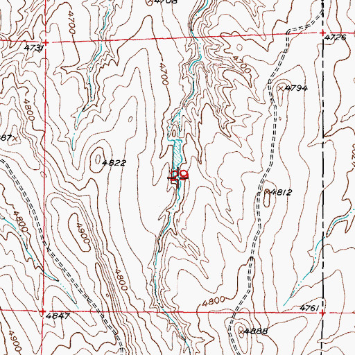 Topographic Map of Betsey Bass Claim, WY
