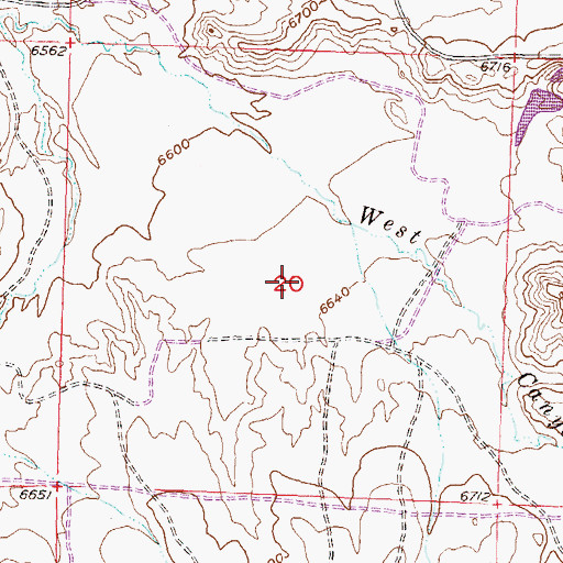 Topographic Map of Fanny May Mine, WY