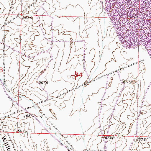 Topographic Map of Stan Number Seven Mine, WY