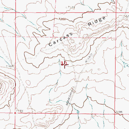 Topographic Map of Cowboy Claim Number One, WY