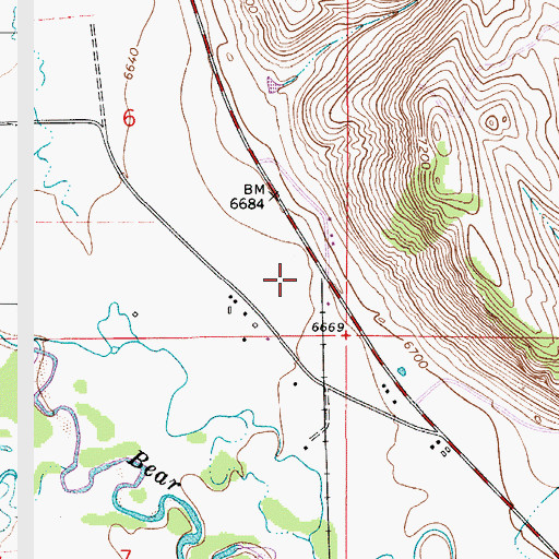 Topographic Map of Almy Number Thirty-one Mine, WY