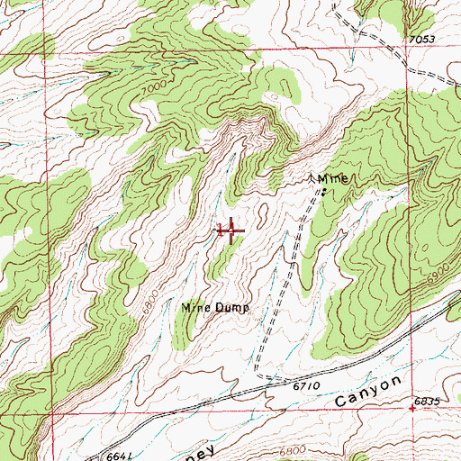 Topographic Map of Pedro Claims, WY