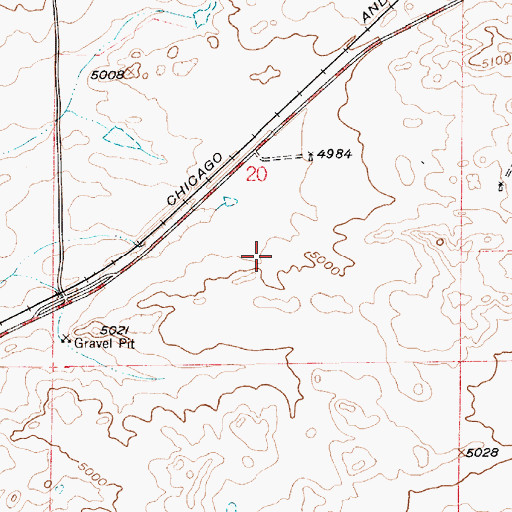 Topographic Map of Faith Number Two and Three Mine, WY