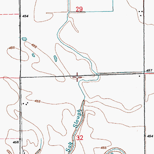 Topographic Map of Salt Spring School (historical), IL