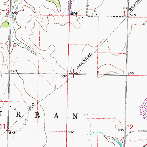 Topographic Map of Cody, IL