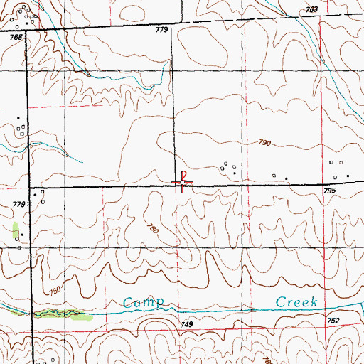 Topographic Map of Griffin School (historical), IL