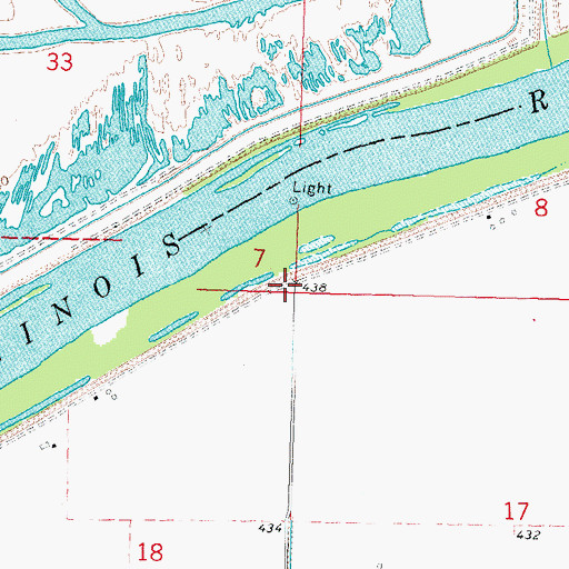 Topographic Map of Norman Slough, IL