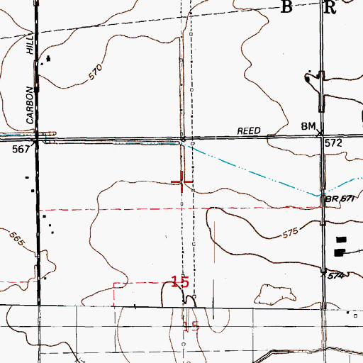 Topographic Map of Centerville (historical), IL