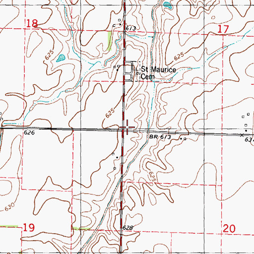 Topographic Map of Willow Vale School (historical), IL
