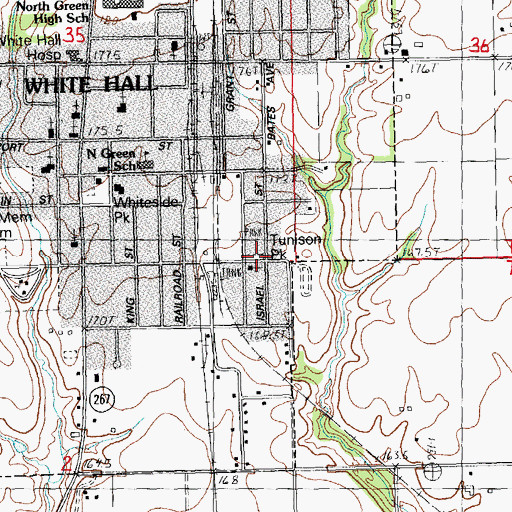 Topographic Map of Tunison Park, IL