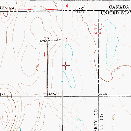 Topographic Map of Silver Lake, MT