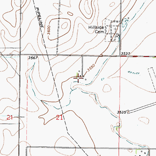 Topographic Map of Conrad Christian School, MT