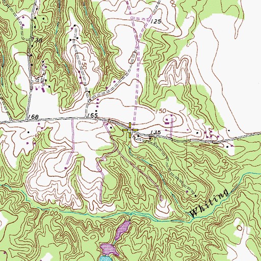 Topographic Map of Appersons Store (historical), VA