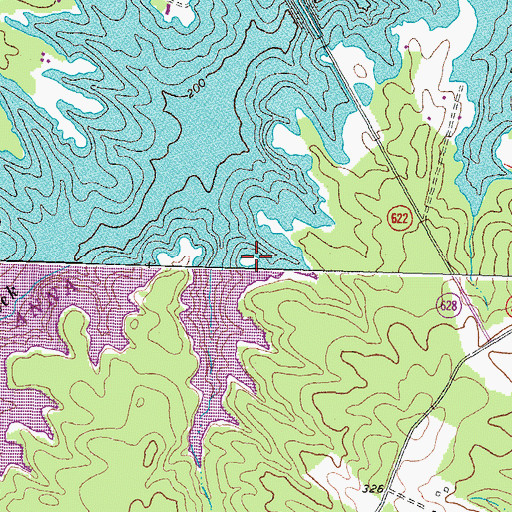 Topographic Map of Bones Island, VA