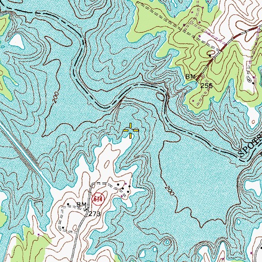 Topographic Map of Harris Point, VA