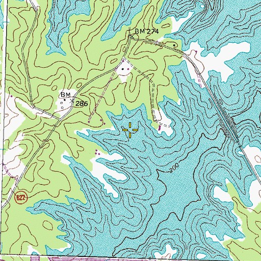 Topographic Map of Walkups Cove, VA