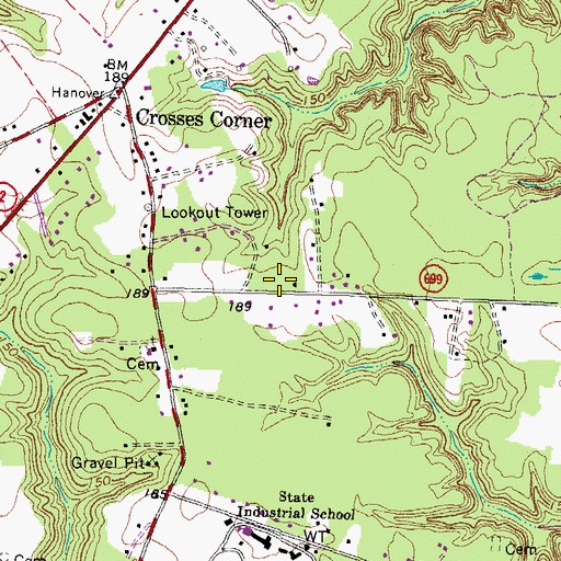 Topographic Map of School Number 5 (historical), VA
