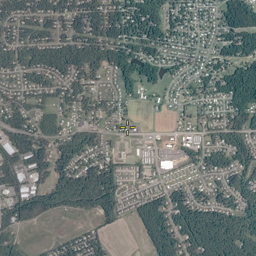 Aerial/Satellite Image of Church of God of Prophecy, VA