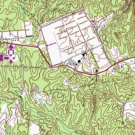 Topographic Map of Federal Bureau of Investigation Academy, VA