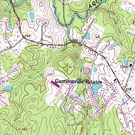 Topographic Map of Rockhill Elementary School, VA