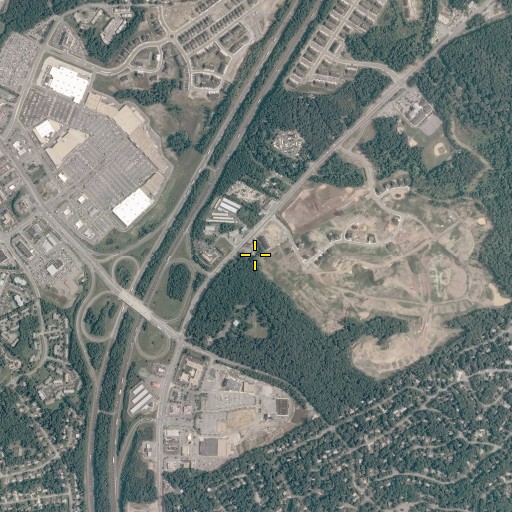 Aerial/Satellite Image of Shiloh Baptist Church, VA