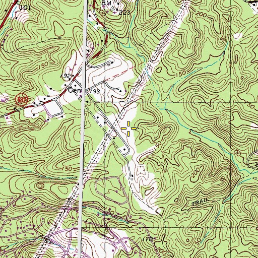 Topographic Map of Widewater Elementary School, VA