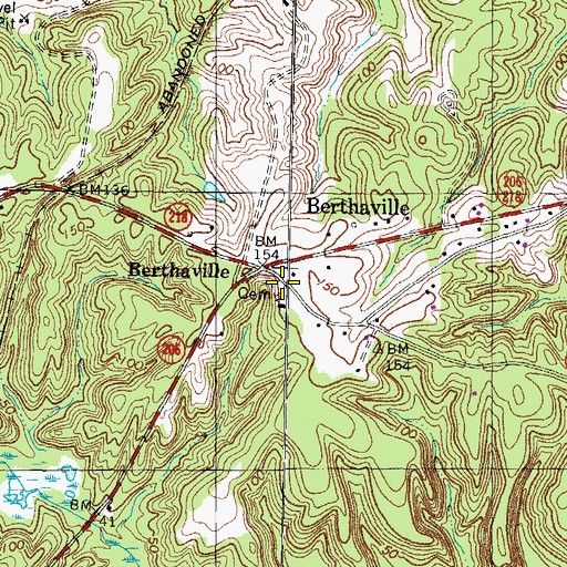 Topographic Map of Saint Pauls Episcopal Church Cemetery, VA