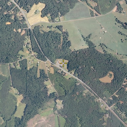 Aerial/Satellite Image of Shiloh Baptist Church Cemetery, VA