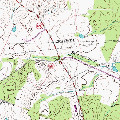 Topographic Map of Butler, VA