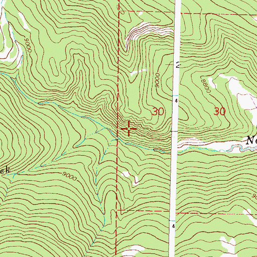 Topographic Map of Wolf Creek, CO