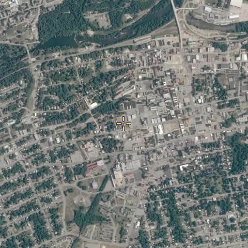 Aerial/Satellite Image of First Baptist Church, VA